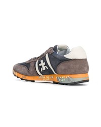 graue Wildleder niedrige Sneakers von Premiata