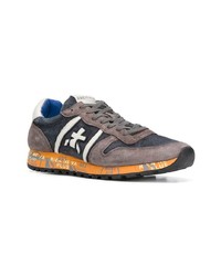 graue Wildleder niedrige Sneakers von Premiata