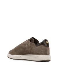 graue Wildleder niedrige Sneakers von Henderson Baracco