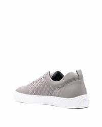 graue Wildleder niedrige Sneakers von Leandro Lopes