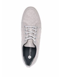 graue Wildleder niedrige Sneakers von Leandro Lopes