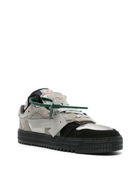 graue Wildleder niedrige Sneakers von Off-White