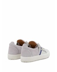 graue Wildleder niedrige Sneakers von Giuseppe Zanotti