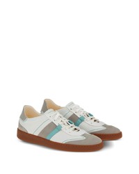 graue Wildleder niedrige Sneakers von Ferragamo