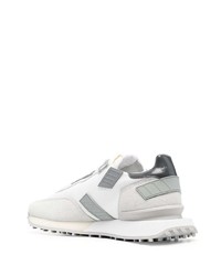 graue Wildleder niedrige Sneakers von Ghoud