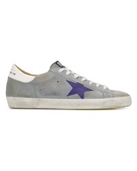 graue Wildleder niedrige Sneakers von Golden Goose