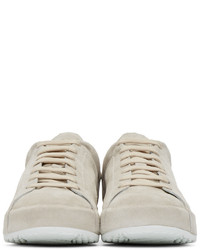 graue Wildleder niedrige Sneakers von Officine Creative