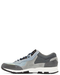 graue Wildleder niedrige Sneakers von Lanvin