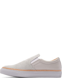 graue Wildleder niedrige Sneakers von No.288