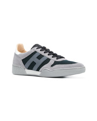 graue Wildleder niedrige Sneakers von Hogan