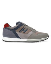 graue Wildleder niedrige Sneakers von Hogan