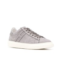 graue Wildleder niedrige Sneakers von Hogan