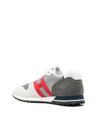 graue Wildleder niedrige Sneakers von Hogan