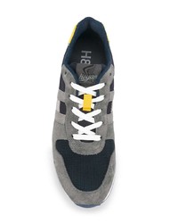 graue Wildleder niedrige Sneakers von Hogan