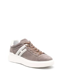 graue Wildleder niedrige Sneakers von Hogan