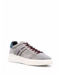 graue Wildleder niedrige Sneakers von Hogan