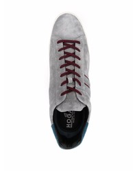 graue Wildleder niedrige Sneakers von Hogan