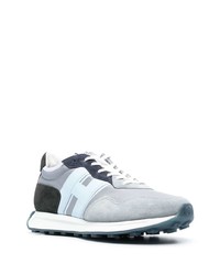 graue Wildleder niedrige Sneakers von Hogan