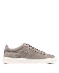 graue Wildleder niedrige Sneakers von Hogan