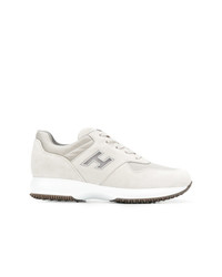 graue Wildleder niedrige Sneakers von Hogan