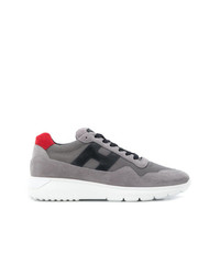 graue Wildleder niedrige Sneakers von Hogan