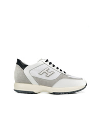 graue Wildleder niedrige Sneakers von Hogan