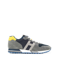 graue Wildleder niedrige Sneakers von Hogan