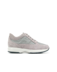 graue Wildleder niedrige Sneakers von Hogan