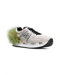 graue Wildleder niedrige Sneakers von Premiata