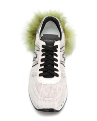 graue Wildleder niedrige Sneakers von Premiata