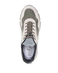 graue Wildleder niedrige Sneakers von Hogan