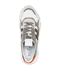 graue Wildleder niedrige Sneakers von Hogan