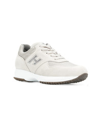 graue Wildleder niedrige Sneakers von Hogan