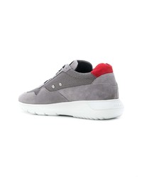 graue Wildleder niedrige Sneakers von Hogan