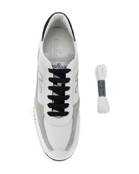 graue Wildleder niedrige Sneakers von Hogan