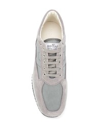 graue Wildleder niedrige Sneakers von Hogan