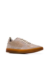 graue Wildleder niedrige Sneakers von Officine Creative