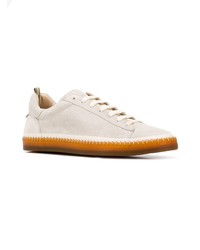 graue Wildleder niedrige Sneakers von Officine Creative