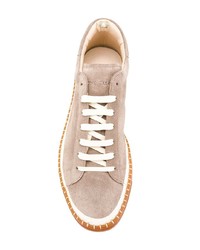 graue Wildleder niedrige Sneakers von Officine Creative