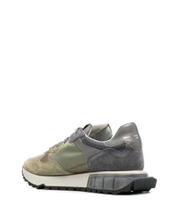 graue Wildleder niedrige Sneakers von Philippe Model Paris