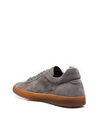 graue Wildleder niedrige Sneakers von Officine Creative