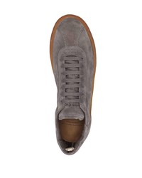 graue Wildleder niedrige Sneakers von Officine Creative