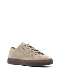 graue Wildleder niedrige Sneakers von Doucal's