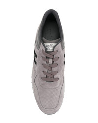 graue Wildleder niedrige Sneakers von Hogan