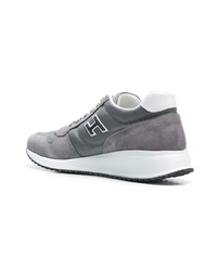 graue Wildleder niedrige Sneakers von Hogan