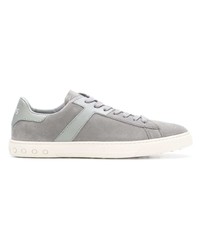 graue Wildleder niedrige Sneakers von Tod's