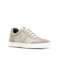 graue Wildleder niedrige Sneakers von Canali