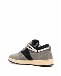 graue Wildleder niedrige Sneakers von Rhude