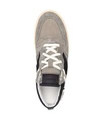 graue Wildleder niedrige Sneakers von Rhude