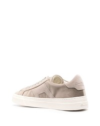 graue Wildleder niedrige Sneakers von Santoni